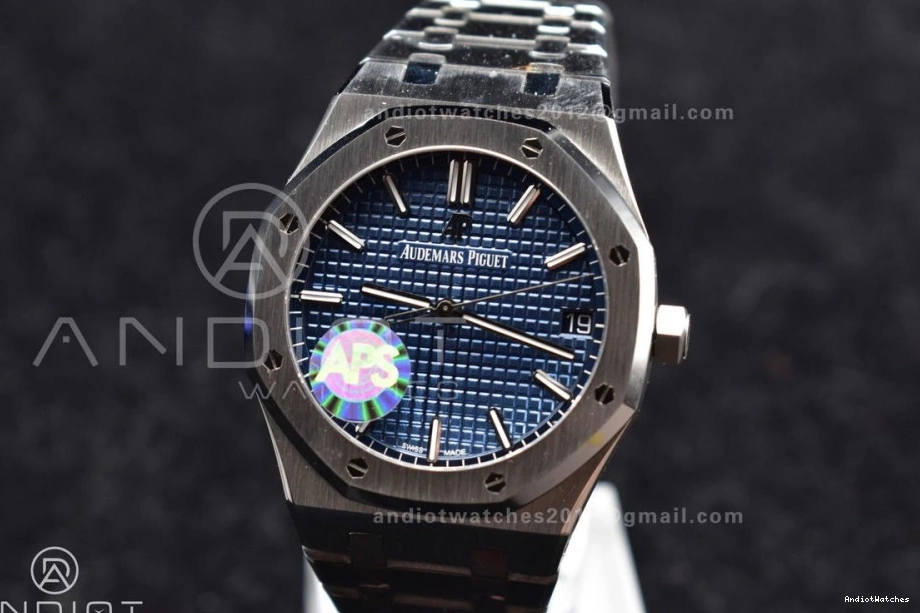 Super Textured Edition on 15500 Dial 445 Clone Bracelet APSF 41mm A4302 Blue Best Lightweight 1:1 Oak Royal SS SS 0107